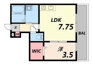 コンフォート大谷【1階】の間取り