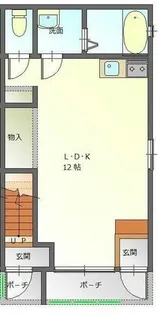 パレ シェーヌ デ クール VII【1階】の間取り