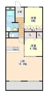 ヌーベルメゾン清水【2階】の間取り