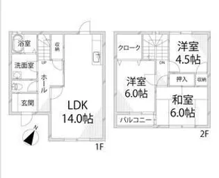 シャトー仏蘭西【1階】の間取り