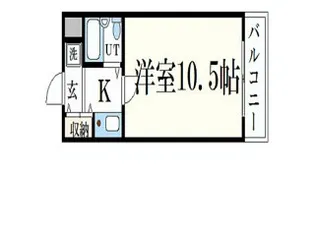 ダイアパレス姫路大手前通西【5階】の間取り