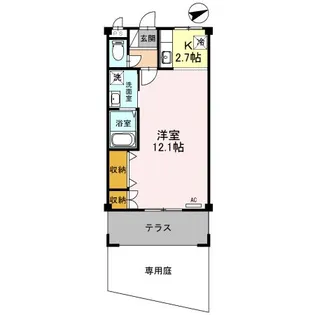 ミューズ大幸【1階】の間取り