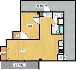 白浜駅西マンション【4階】の間取り