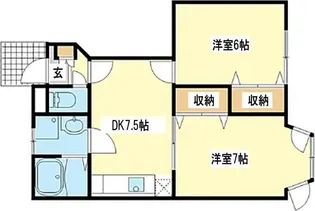 ラフィネ・ロジュマン【1階】の間取り