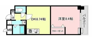 ウイングス神姫【2階】の間取り