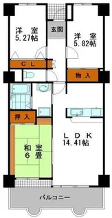 シャトゥ・ブランシェ【2階】の間取り