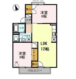 東山ハイツ A棟【1階】の間取り