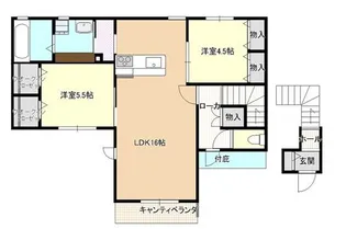 ヘーベルメゾンメルヴェイユ【2階】の間取り
