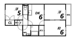 メゾン鷹取【2階】の間取り