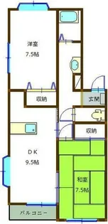 メゾン付城【2階】の間取り