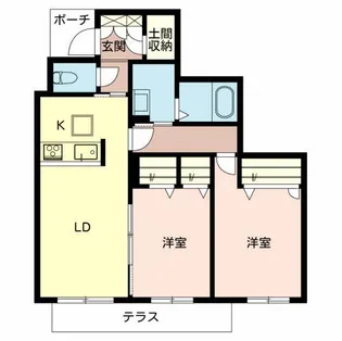 シャーメゾン ミリアン【1階】の間取り