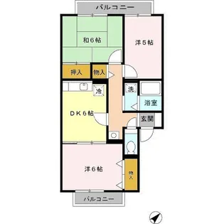 メゾンアルカディア【1階】の間取り