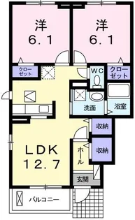 ハマナスⅠ【1階】の間取り