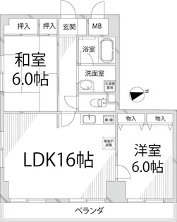 青山NKマンション【4階】の間取り