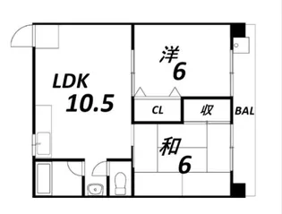 リノグランベル姫路【4階】の間取り