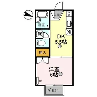 メゾン堀川 C棟【2階】の間取り
