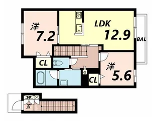 casa confort【2階】の間取り