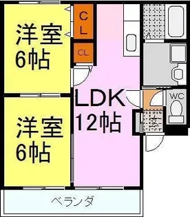 フルーレ【2階】の間取り