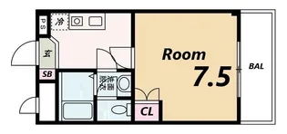 アメニティー水上【3階】の間取り