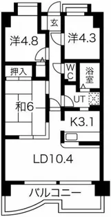 エンブレイス姫路市役所南【6階】の間取り