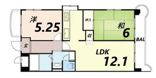 ロイヤルコーポ姫路北条【2階】の間取り