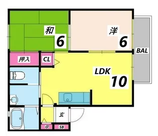 マーリンキードム【1階】の間取り