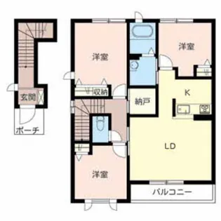 シャーメゾン上野田 A【2階】の間取り