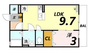リガトーニ ワン【1階】の間取り