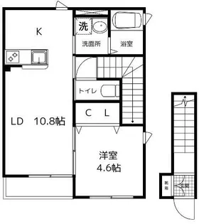 レガーロ阿保イースト【1階】の間取り