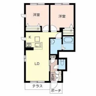 シャーメゾン青山北【1階】の間取り