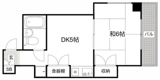 ジュネス姫路Ⅰ【8階】の間取り