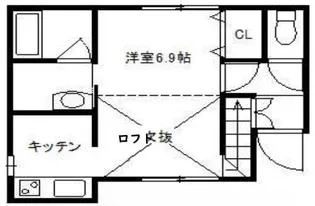Iハイツ五軒邸【1階】の間取り