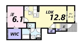 アリビオ【1階】の間取り
