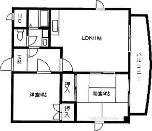 シティライフ保城【2階】の間取り
