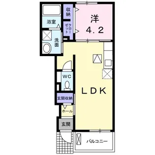 プランドールⅡ【1階】の間取り