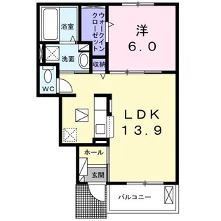ロアーノ【1階】の間取り