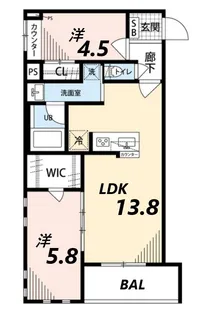 センターラ【1階】の間取り