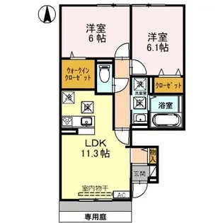 フローラ【1階】の間取り