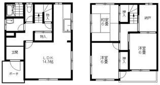 兵庫県姫路市飾磨区今在家6丁目【一戸建】の間取り