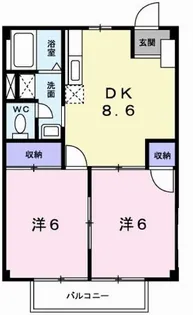 グリーンハイツ三木【2階】の間取り
