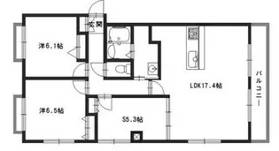 カーサ田寺東【2階】の間取り