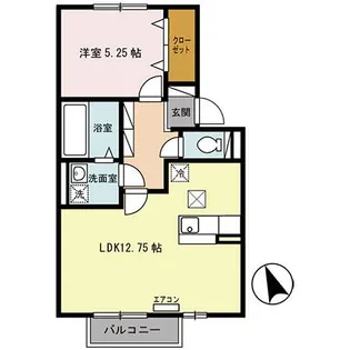 アイグリーン【1階】の間取り