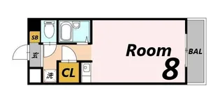 土井ハイツ北条口【2階】の間取り