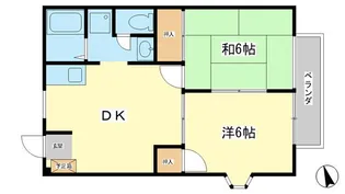 エスポワール三木【2階】の間取り