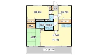 グランベール蒲田【3階】の間取り