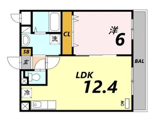 グランドール勝原Ⅱ【3階】の間取り
