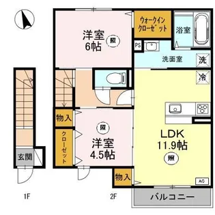 ステラA棟【2階】の間取り
