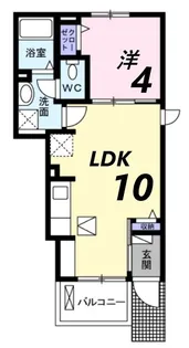 ベルカーサ【1階】の間取り