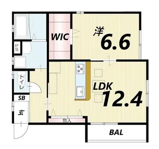 エレア—ジュ東姫路駅前2【2階】の間取り