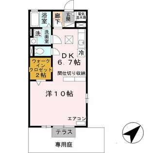 メイプルコート佐土【1階】の間取り